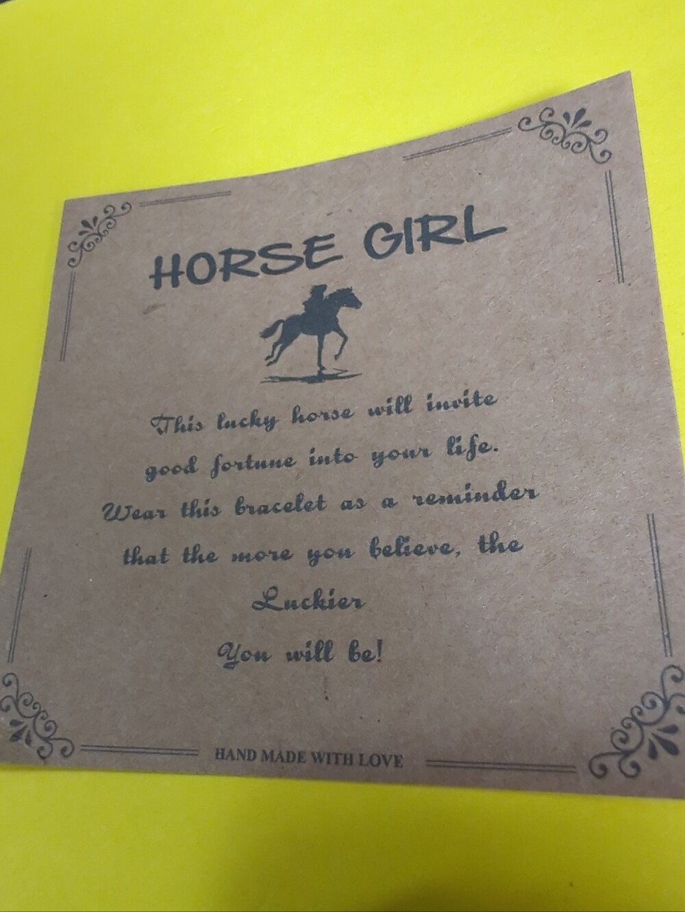 Horse Pendant Stretch Bracelet Multiple Color Purples W/ Inspirational Quote NWT - Picture 5 of 14